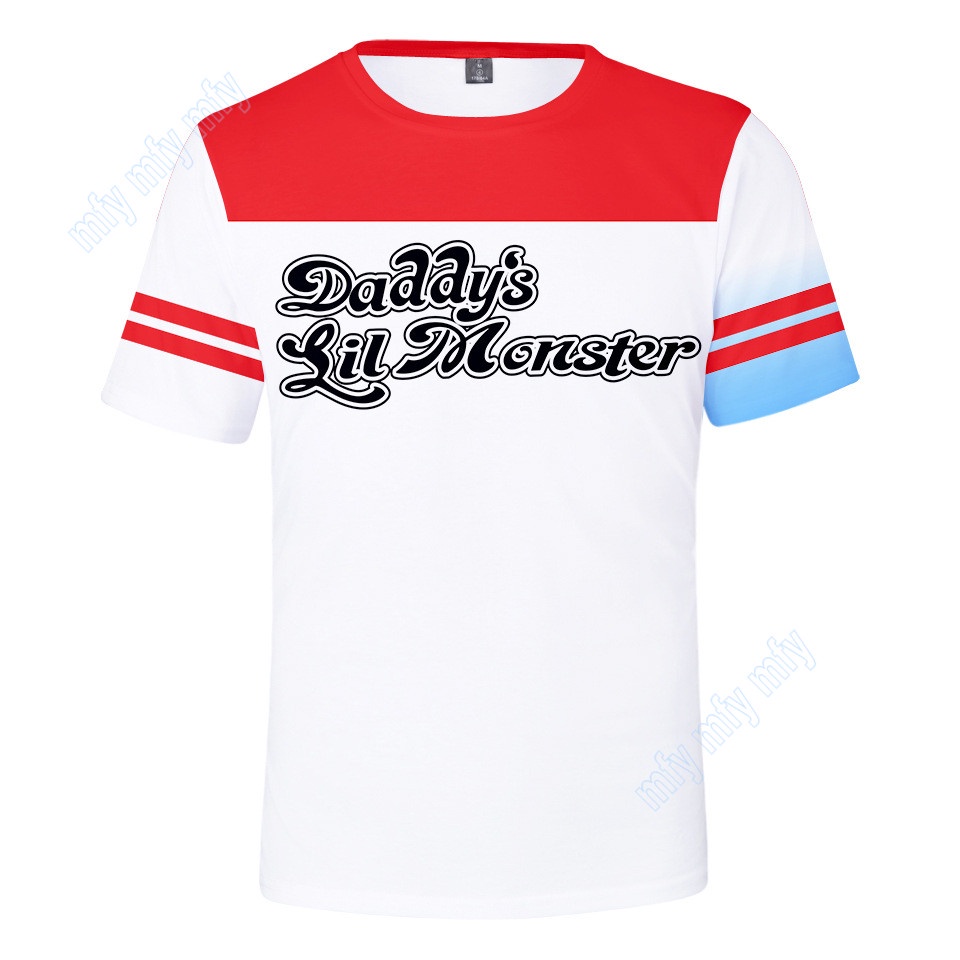 Áo Thun Tay Ngắn Cổ Tròn In Hình Birds of Prey Harley Quinn Adults and Kids Sizes