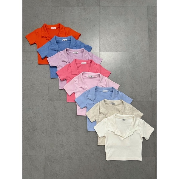 POLO CROPTOP tay ngắn 🌸