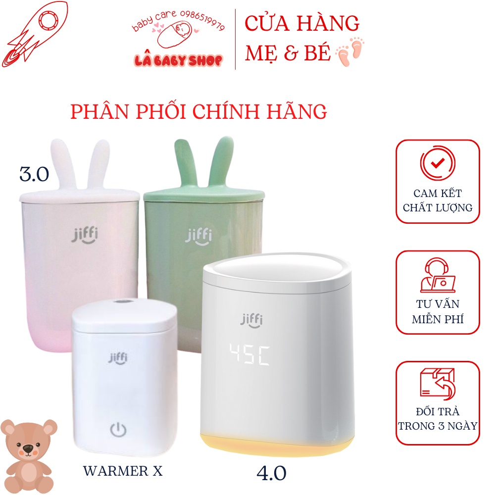 Máy hâm sữa ⚡ QUÀ TẶNG HOT ⚡ Máy hâm sữa JIFFI 3.0 & JIFFI 4.0 & WAMER-X hâm nóng siêu nhanh trong 5 phút
