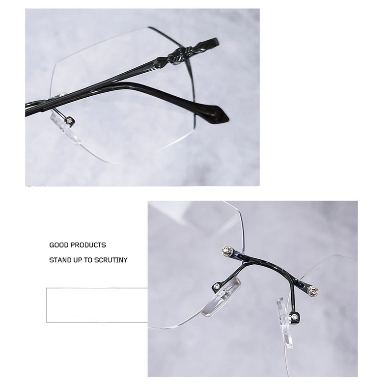 【-0°~-500°Mắt Kính Không Gọng Chống Tia Bức Xạ Cho Nam Nữ