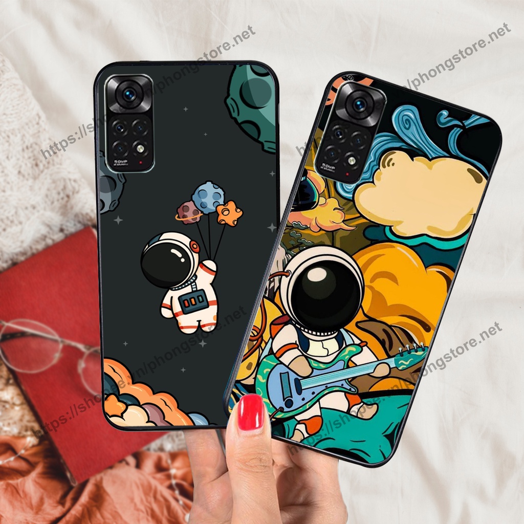 Ốp lưng Xiaomi Redmi Note 11 4G 5G / Note 11S / Note 11 Pro 4G 5G vũ trụ phi hành gia cực hot siêu cute-rẻ-bền