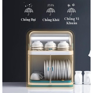 Tủ đựng chén dĩa kháng khuẩn an toàn sức khỏe blue ocean