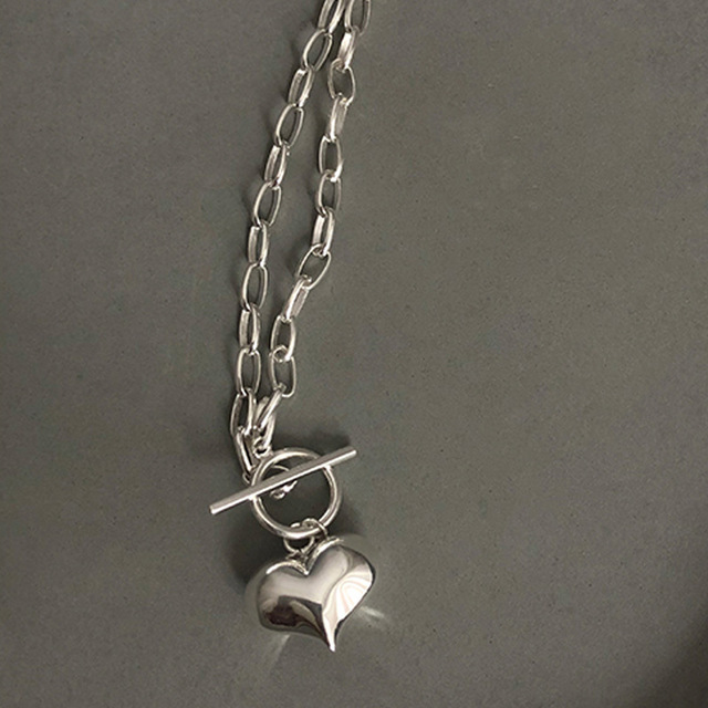 Dây chuyền mặt hình trái tim phong cách thời trang hiphop hàng