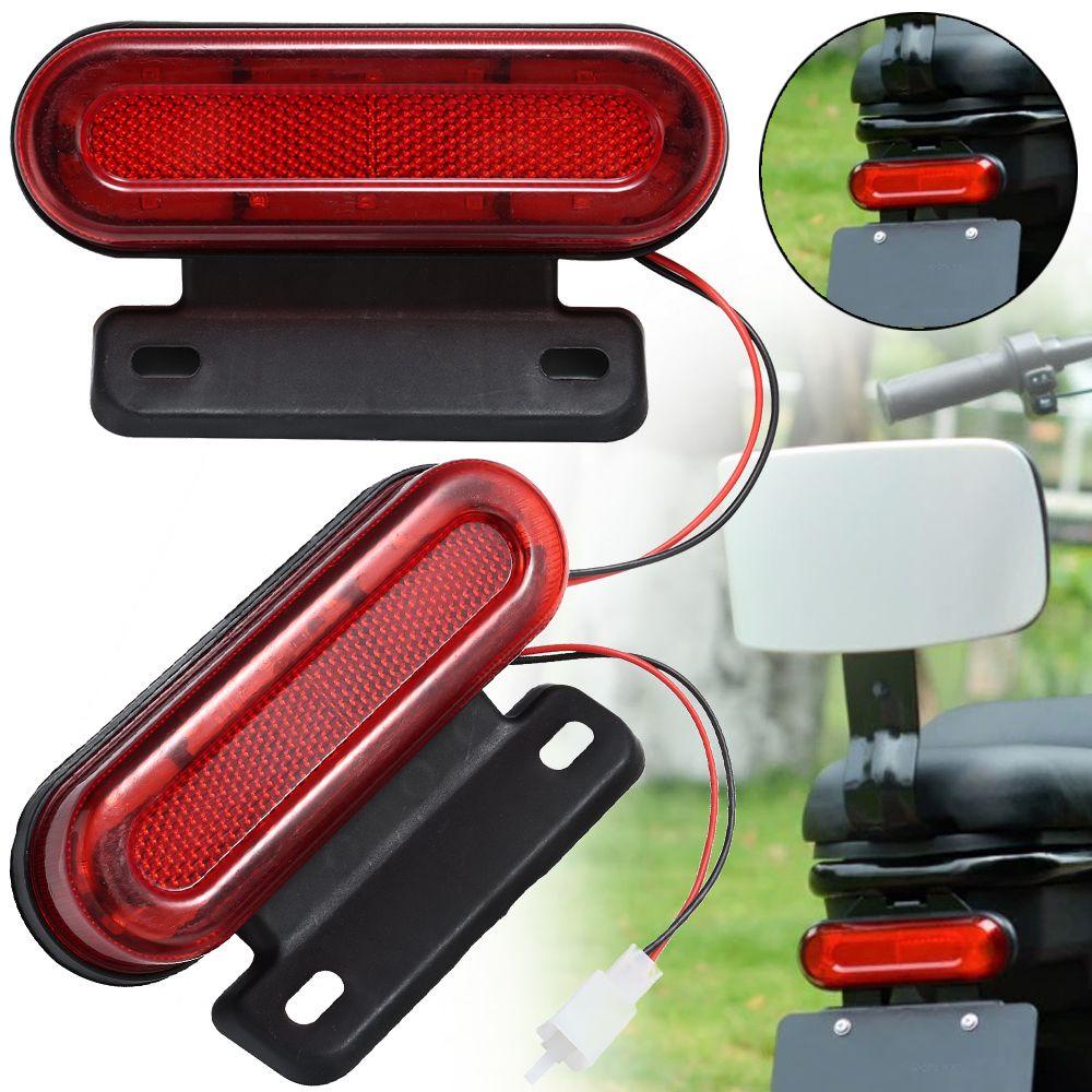 Đèn LED Đuôi Xe Đạp Điện Tử 48V 2 Lỗ Cắm 2 Bóng