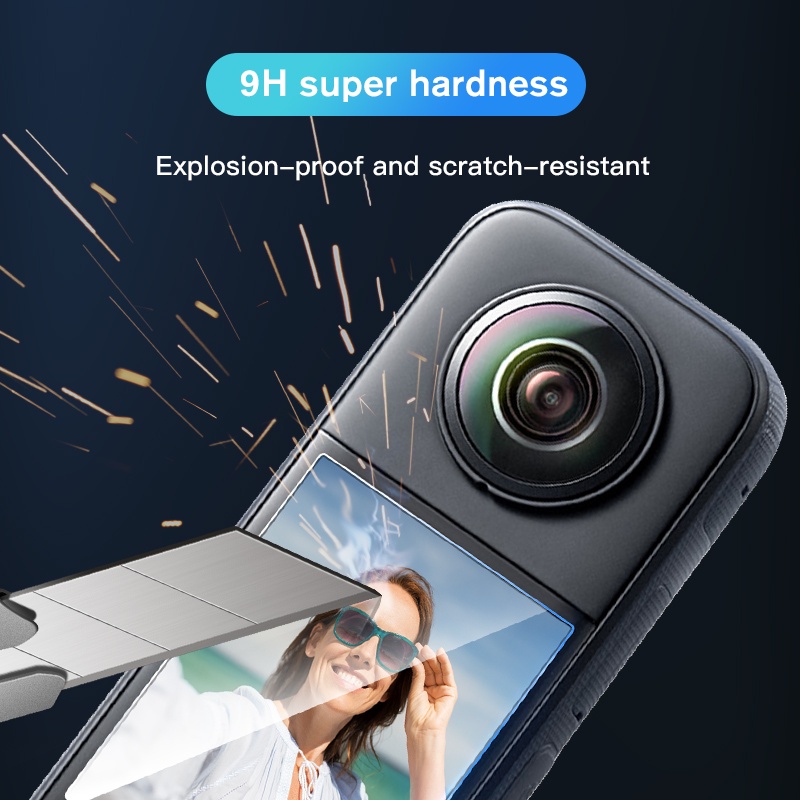 Miếng Dán Màn Hình Cong HD Trong Suốt Chống Nước Chống Trầy Chống Nổ Cho Insta360 X3