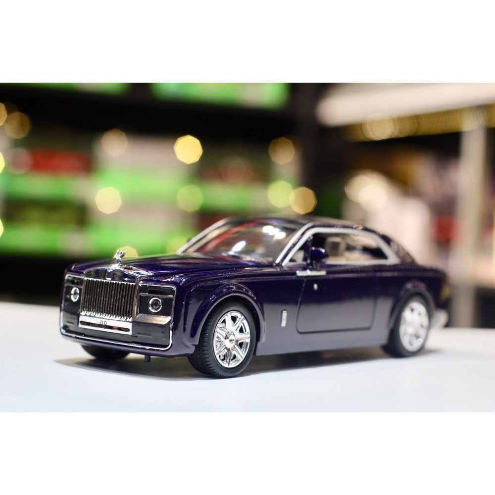 Xe mô hình Rolls Royce Sweptail tỉ lệ 1/24 XLG màu xanh đen