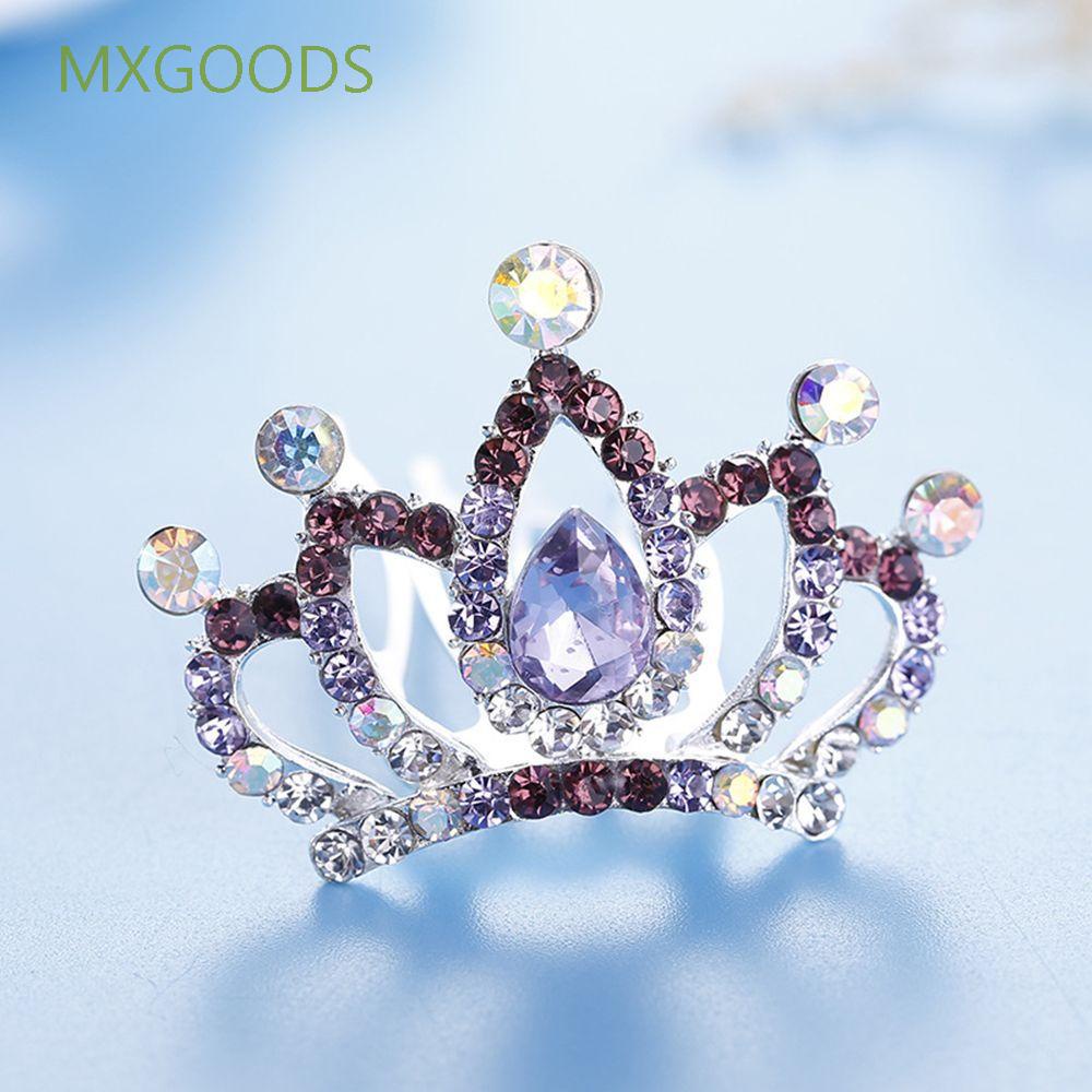 Kẹp Tóc Hình Vương Miện Nhiều Màu Dễ Thương Cho Bé Gái