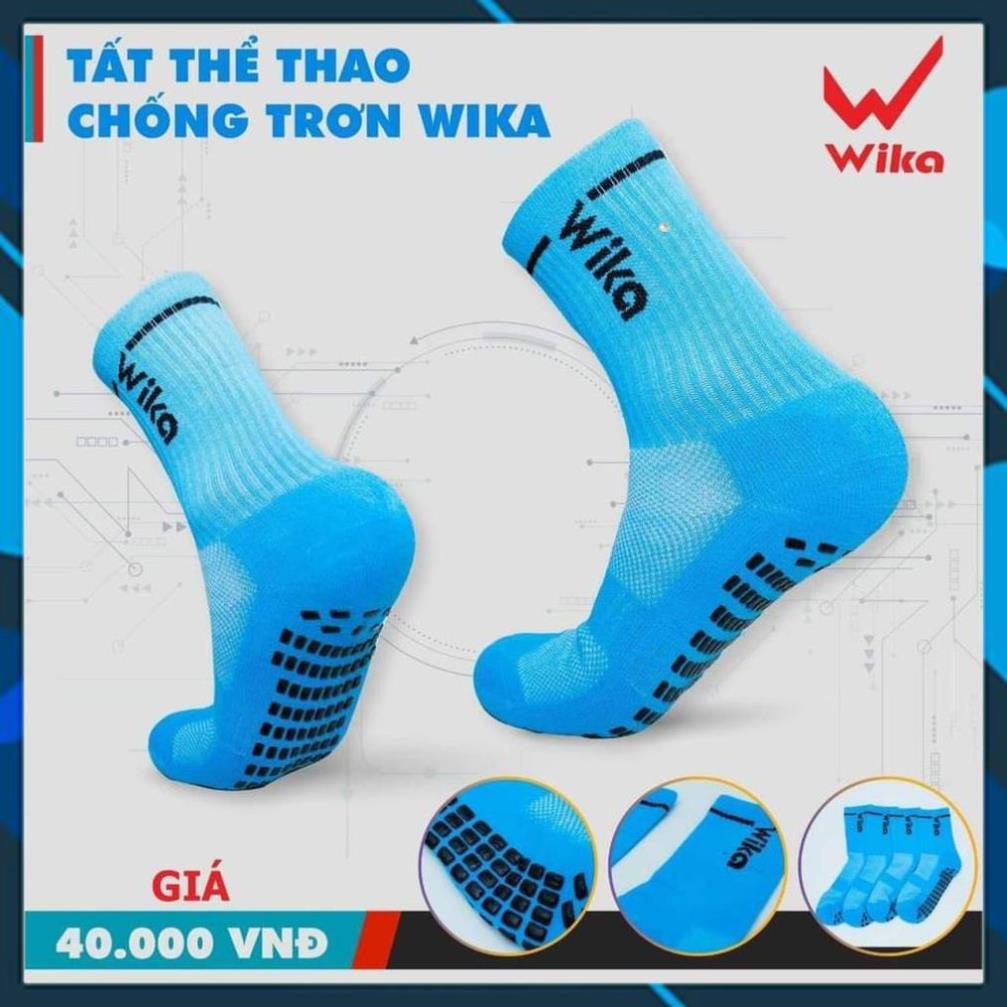 Tất vớ đá bóng có cao su chống trượt, vớ đá banh chống trơn Wika,ợt dùng cho thể thao, bóng đá hàng chính hãng cao cấp.