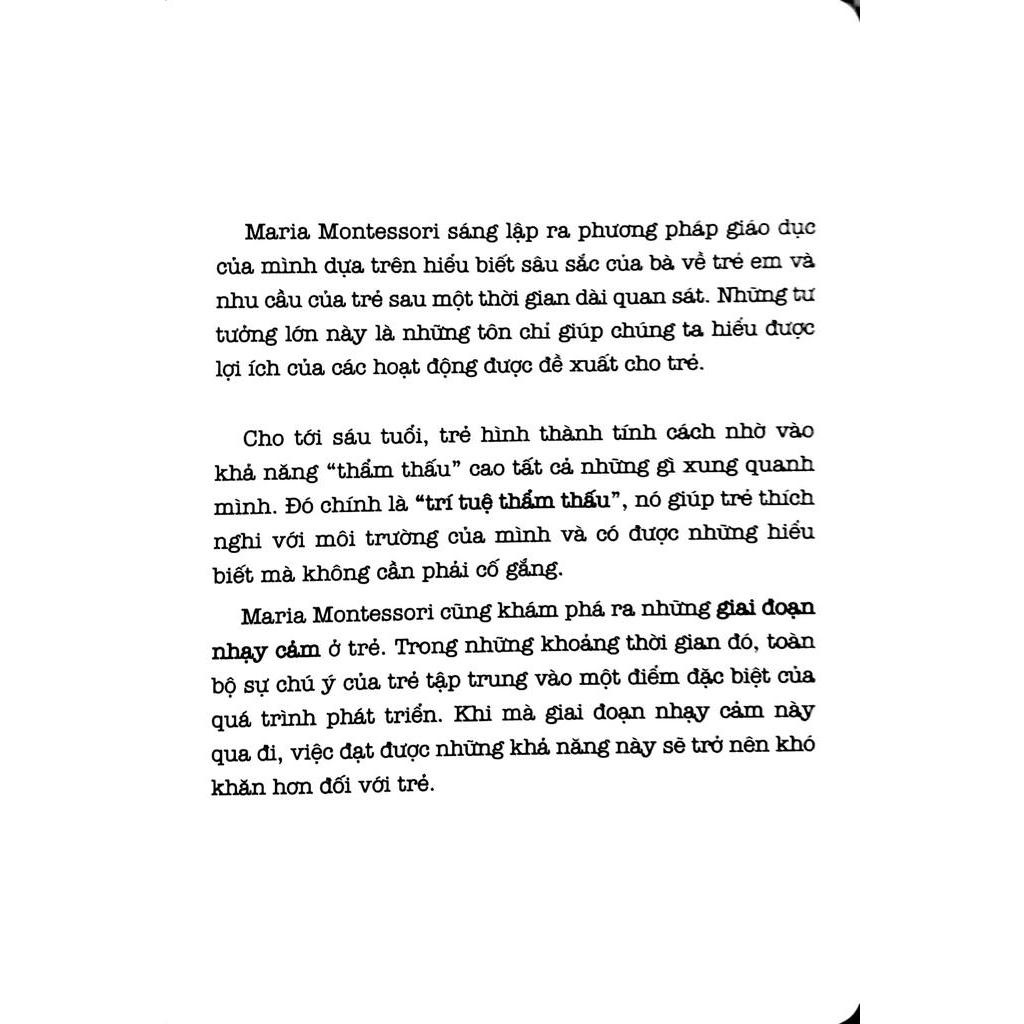 Sách - Học Montessori Để Dạy Trẻ Theo Phương Pháp Montessori - 100 Hoạt Động Montessori: Con Không Cần Ipad Để Lớn Khôn