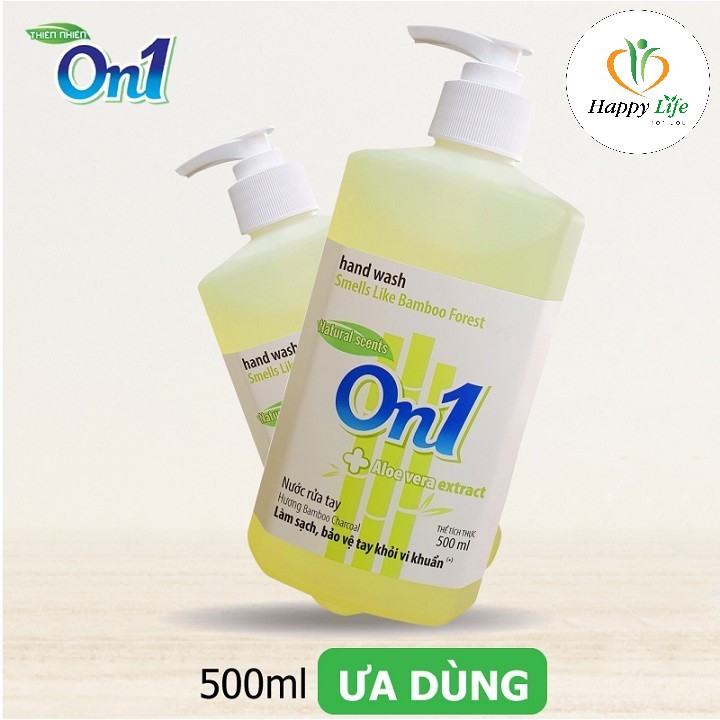 Nước rửa tay tạo bọt, xà phòng rửa tay, gel rửa tay On1 500ml, làm sạch diệt khuẩn - Happy Life 4U