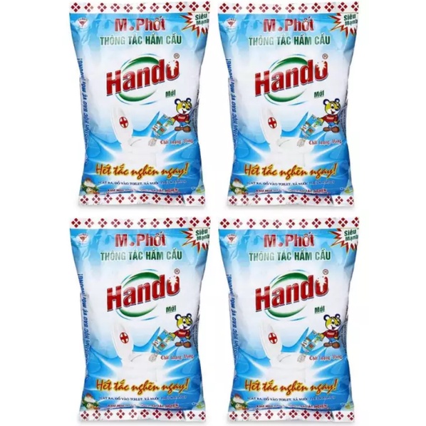 BỘT THÔNG TẮC BỒN CẦU HANDO CHÍNH HÃNG 300g (kèm ảnh thật)