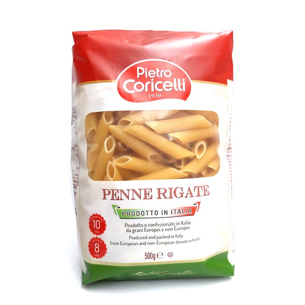 Mỳ Spaghetti, Fusilli, Penne Rigate nhãn hiệu Pietro Coricelli 500g