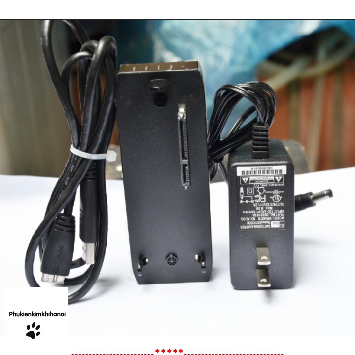 Bộ dock đọc dữ liệu cho ổ cứng 2.5/3.5 - đã kèm nguồn phụ 12v