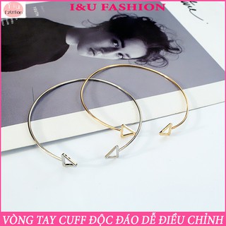 Vòng tay cuff độc đáo có thể dễ dàng điều chỉnh để đeo vừa tay của bạn với 2 màu Bạc , vàng để chọn lựa VT-36