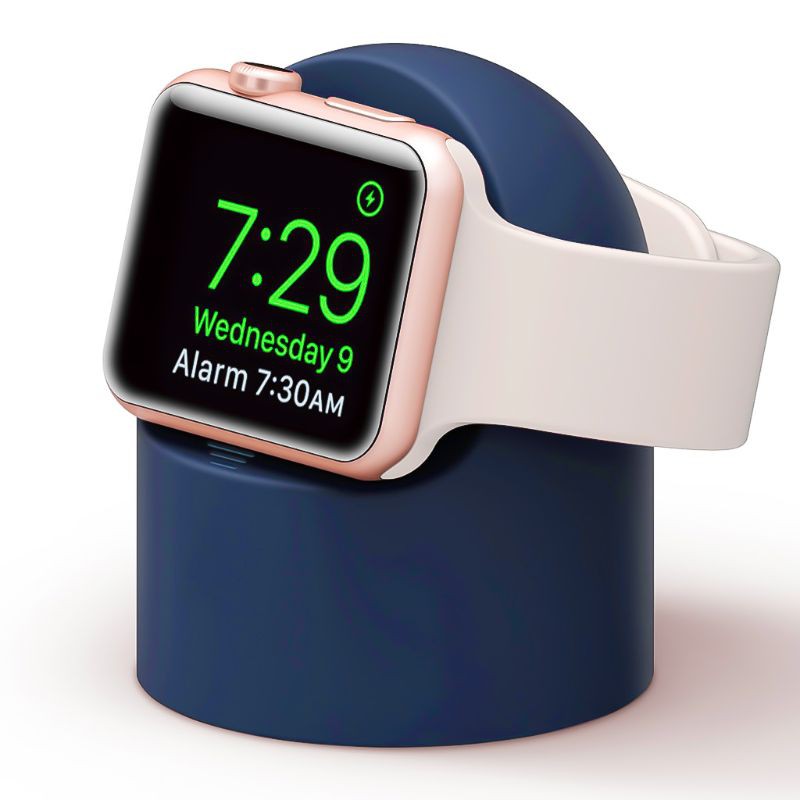 Đế Sạc Bằng Silicone Cho Đồng Hồ Apple Watch Series 4 / 3 / 2 / 1 (44Mm / 42mm / 40mm / 38mm)