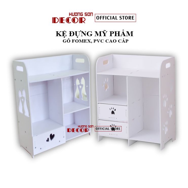 Kệ đựng mỹ phẩm đa năng chân chó và mèo dễ thương đựng đồ trang điểm tiện lợi