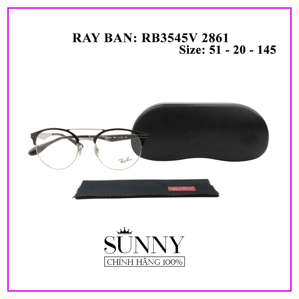 Gọng kính Rayban RB3545 2861 - sp chính hãng kèm tem chống hàng giả của bộ công an, thiết kế dễ đeo bảo vệ mắt