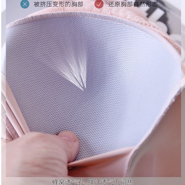 [Summer New!] Plus Áo Lót Nâng Ngực Không Gọng Phối Ren Mỏng Cỡ Lớn Thời Trang Cao Cấp Cho Nữ