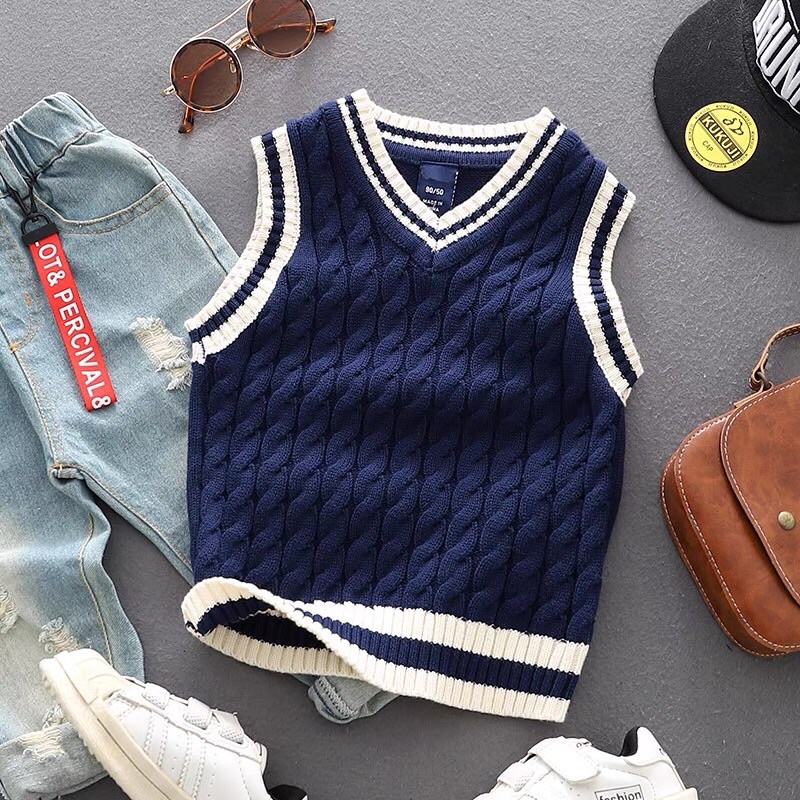 Áo len ghi lê WAPPY cho bé chất dày dặn và đẹp