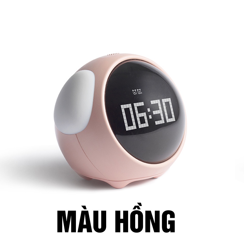 ĐỒNG HỒ BÁO THỨC, ĐỒNG HỒ ĐỂ BÀN XIAOMI EMOJI THÔNG MINH 5IN1 KIÊM ĐÈN NGỦ CẢM BIẾN ÂM THANH HIỂN THỊ CẢM XÚC SMART 5IN1