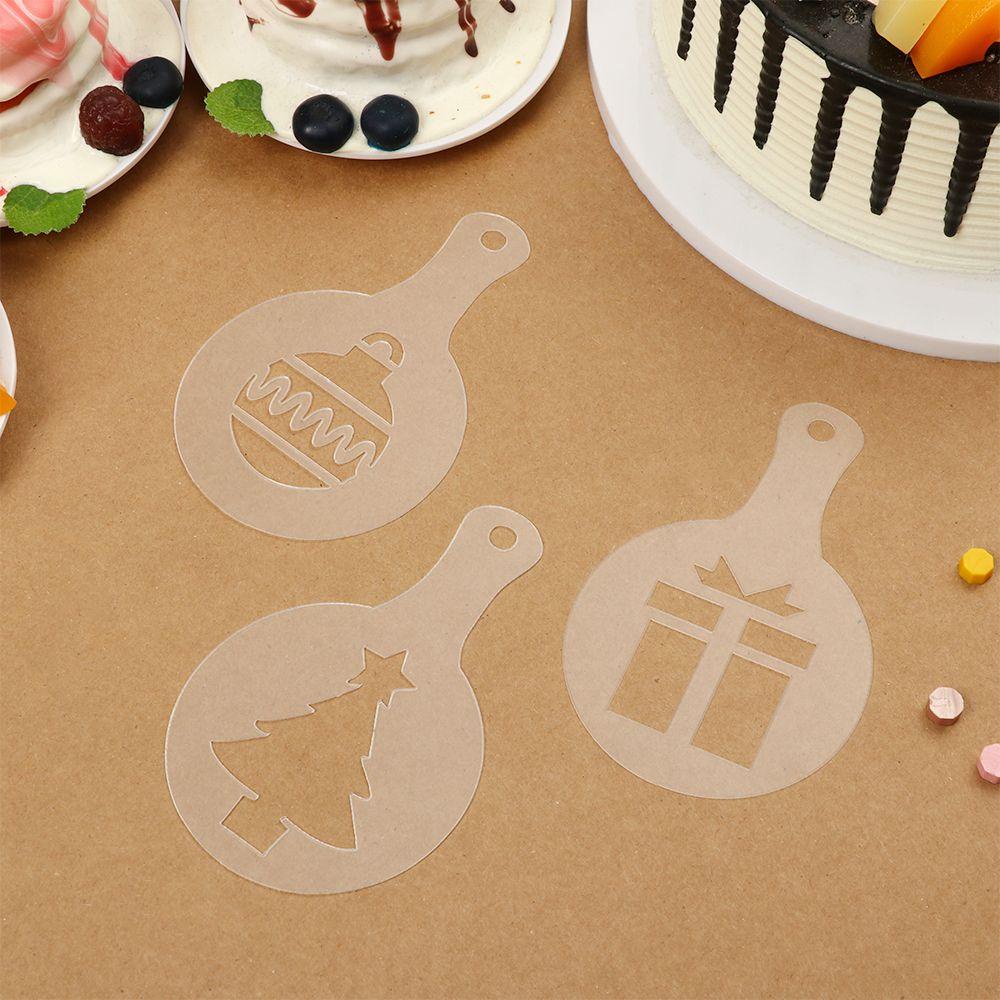 Khuôn Vẽ Trang Trí Bánh Cà Phê Bằng Nhựa