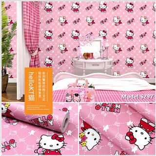 [mua3giam5k] 10m giấy dán tường kitty nơ