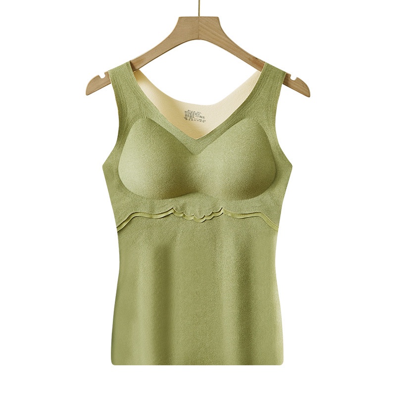 Áo Lót Nhung Hai Mặt Không Đường May Giữ Ấm Mùa Thu Đông Mới Cho Nữ