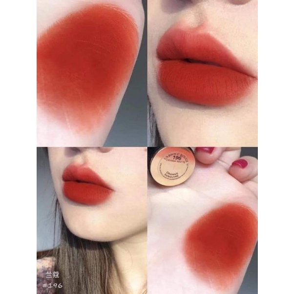 Son lancom chính hãng  lì mịn màu 196 cam cháy