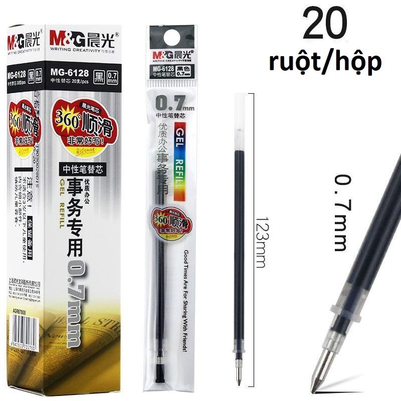 Sỉ - Ruột bút Gel / Ruột bút kí 0.7mm M&G - 6128, ruột dùng cho bút nước kí - Bút viết chữ Hán