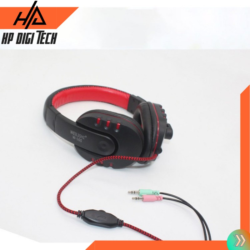 [Mã ELFLASH5 giảm 20K đơn 50K] Tai nghe chụp tai Extra Bass có mic cho game thủ W-160 Hàng chính hãng | BigBuy360 - bigbuy360.vn