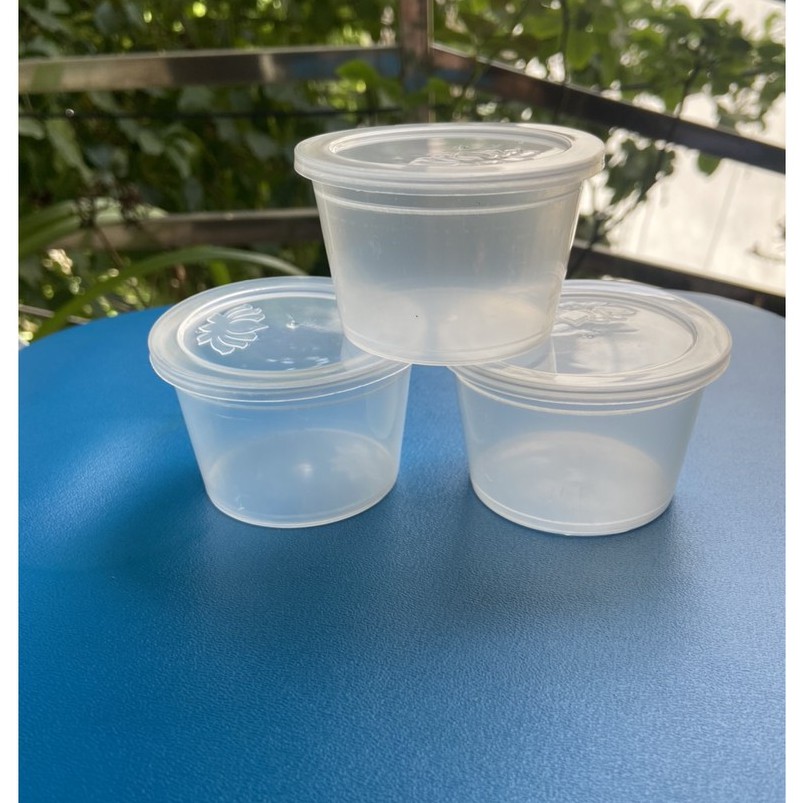Hộp nhựa caramen Thanh Dung có nắp đựng slime loại to -50 hộp