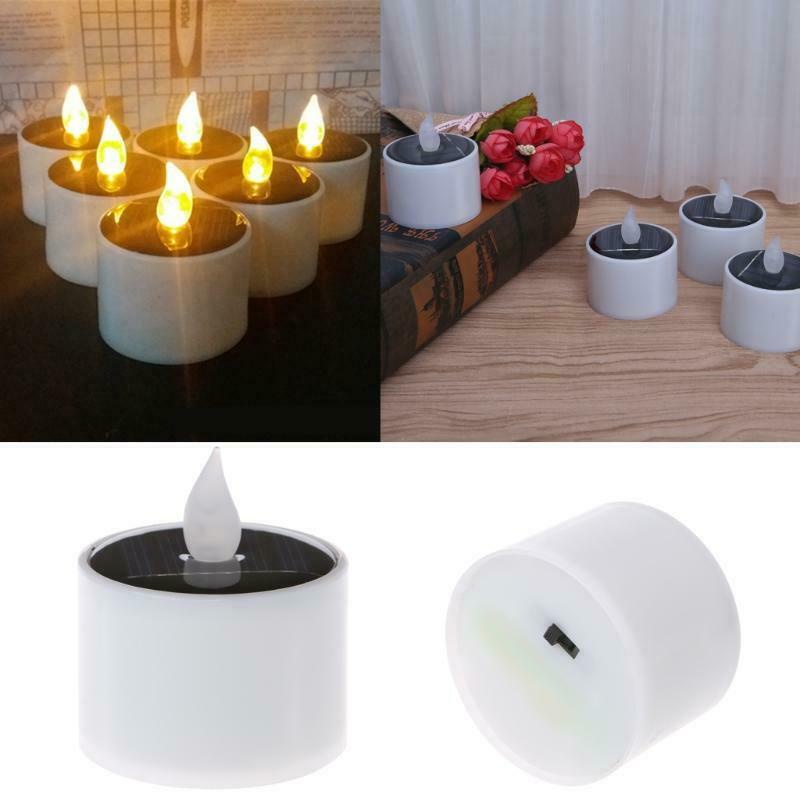 Đèn Nến Điện Tử Bằng Nhựa ABS Chống Nước Sử Dụng Năng Lượng Mặt Trời