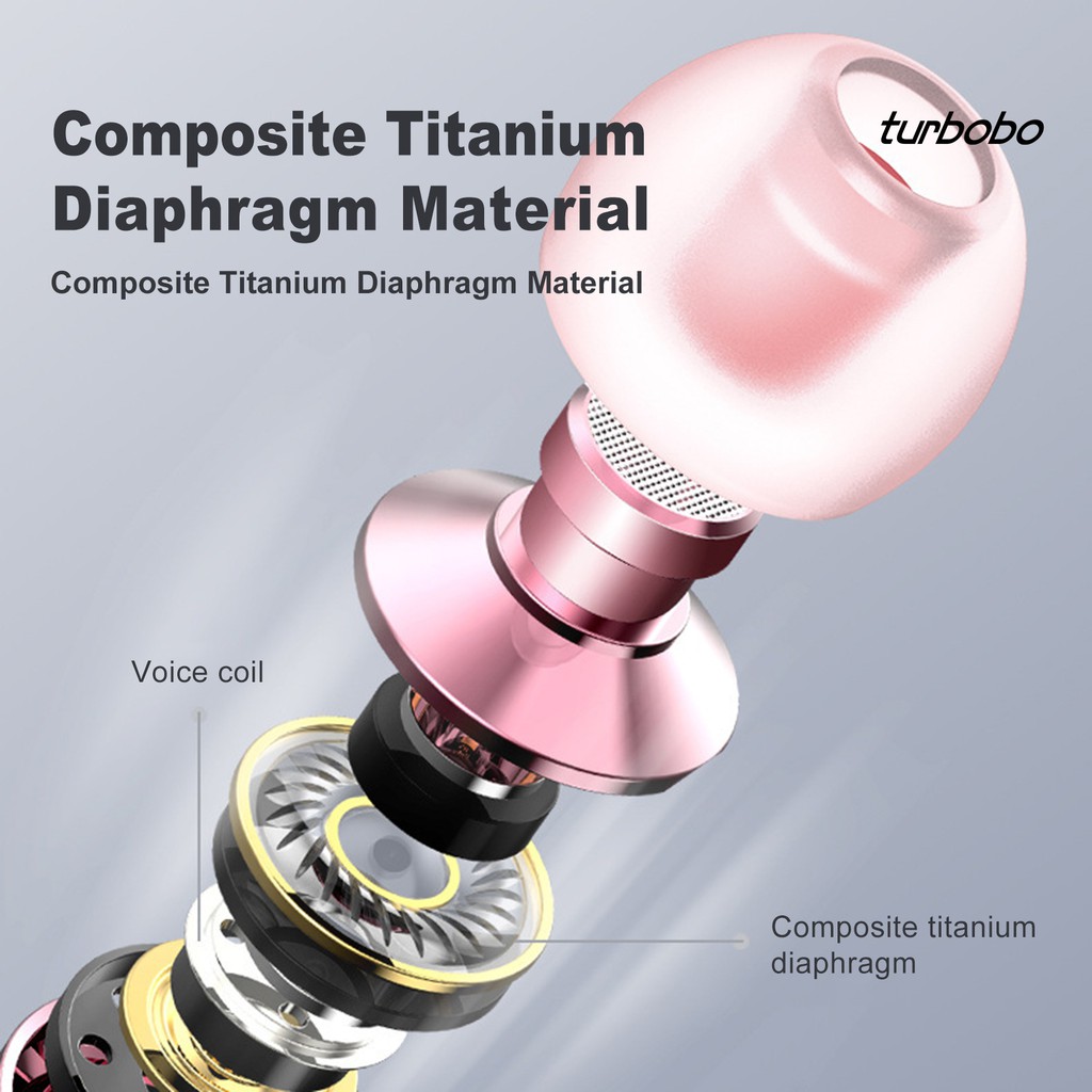 Tai Nghe Nhét Tai Siêu Trầm Có Mic Và Nam Châm Bằng Kim Loại