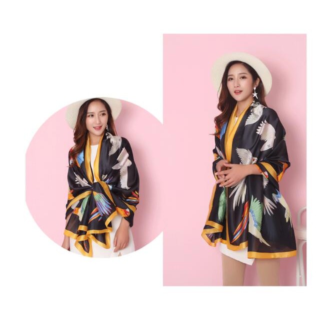 KHĂN CHOÀNG CỔ LỤA THỜI TRANG CAO Cấp 55