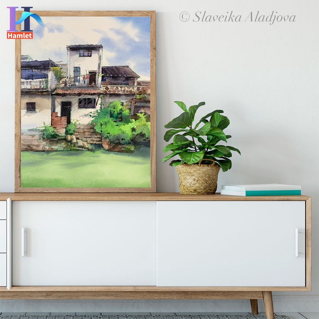 Tranh vải canvas Hamlet treo tường tự tô trang trí nội thất cỡ 40*50cm