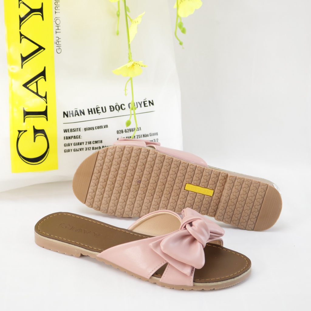 Dép Nữ Giavy Nơ - H286