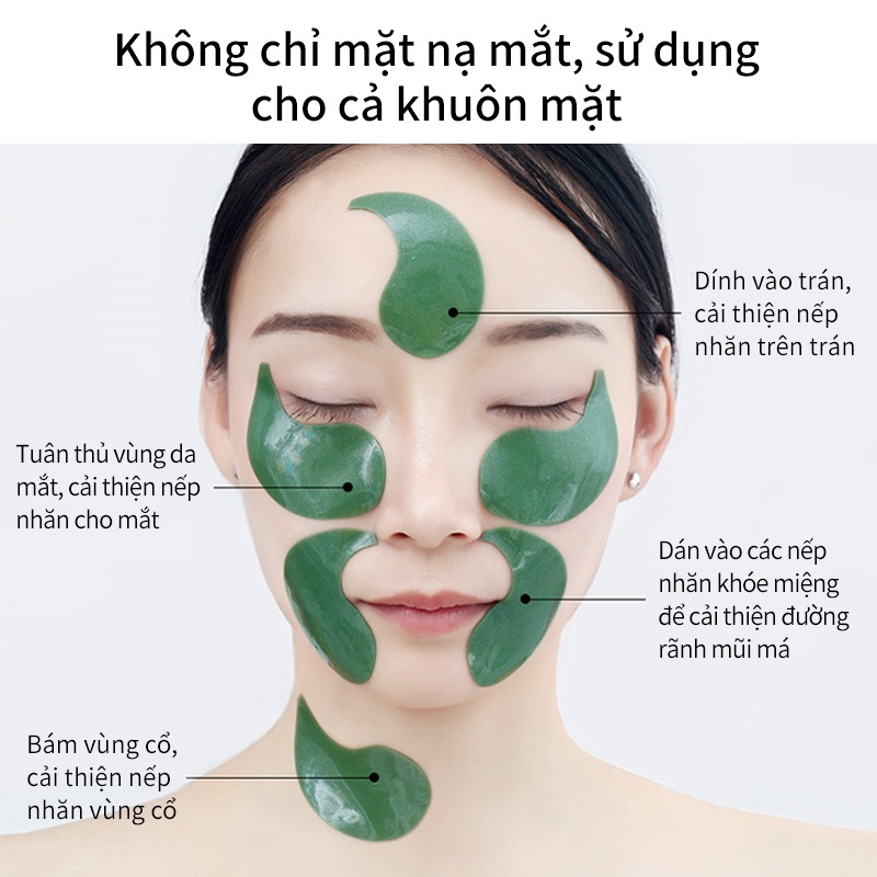 Bộ 60 mặt nạ mắt Honey & Beauty tảo vàng đen dưỡng ẩm | BigBuy360 - bigbuy360.vn