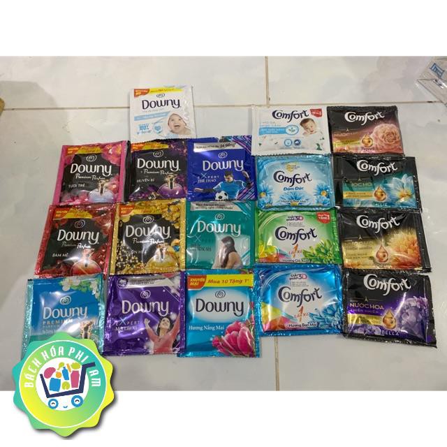 Combo nước xả vải Downy - Comfort đủ mùi