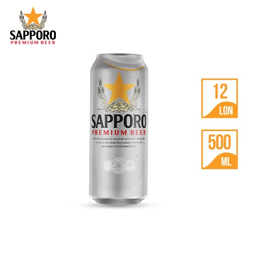 [Giảm 80k - Freeship Extra 70k] Combo 02 thùng bia Sapporo Premium 500ml