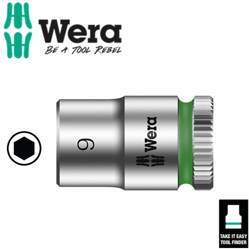 Đầu tuýp 1/4" Wera 05003508001 8790 HMA Zyklop Nuss 9,0mm dài 23mm