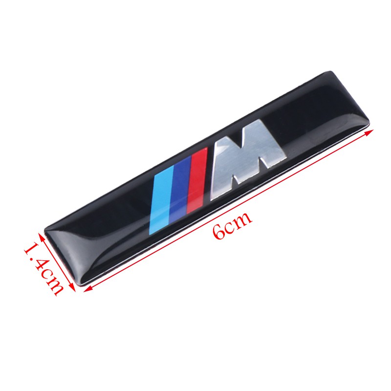 Bộ 2 Miếng Dán logo m3 m5 Bằng Nhôm Trang Trí Xe Hơi bmw