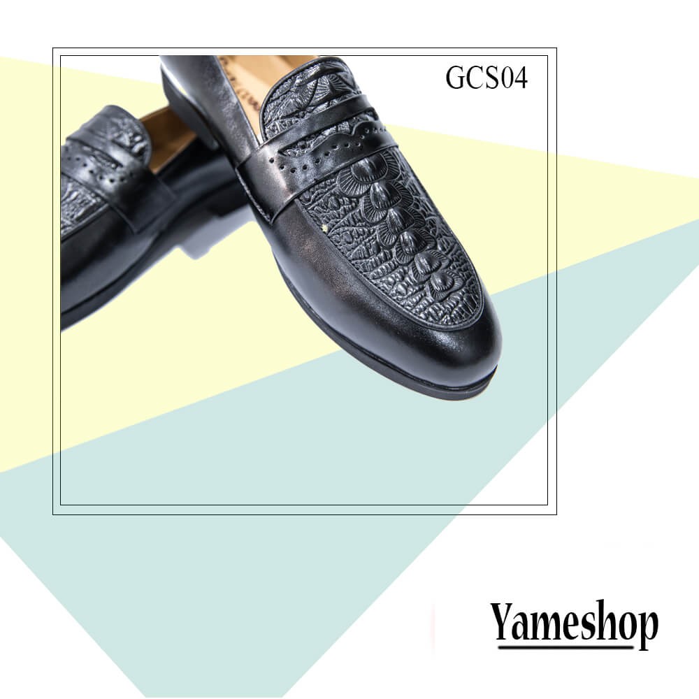 Giày da vân cá sấu cao cấp Versage GSC04(Tặng 1 đôi lót giày/sp)