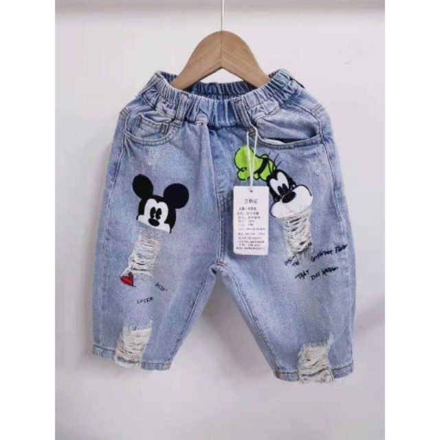 Quần bò Micky cho bé