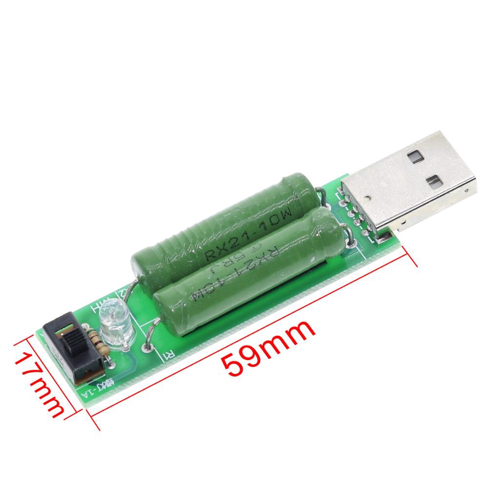 Usb Kiểm Tra Điện Trở 2a / 1a Có Đèn Led Xanh Lá / 2a