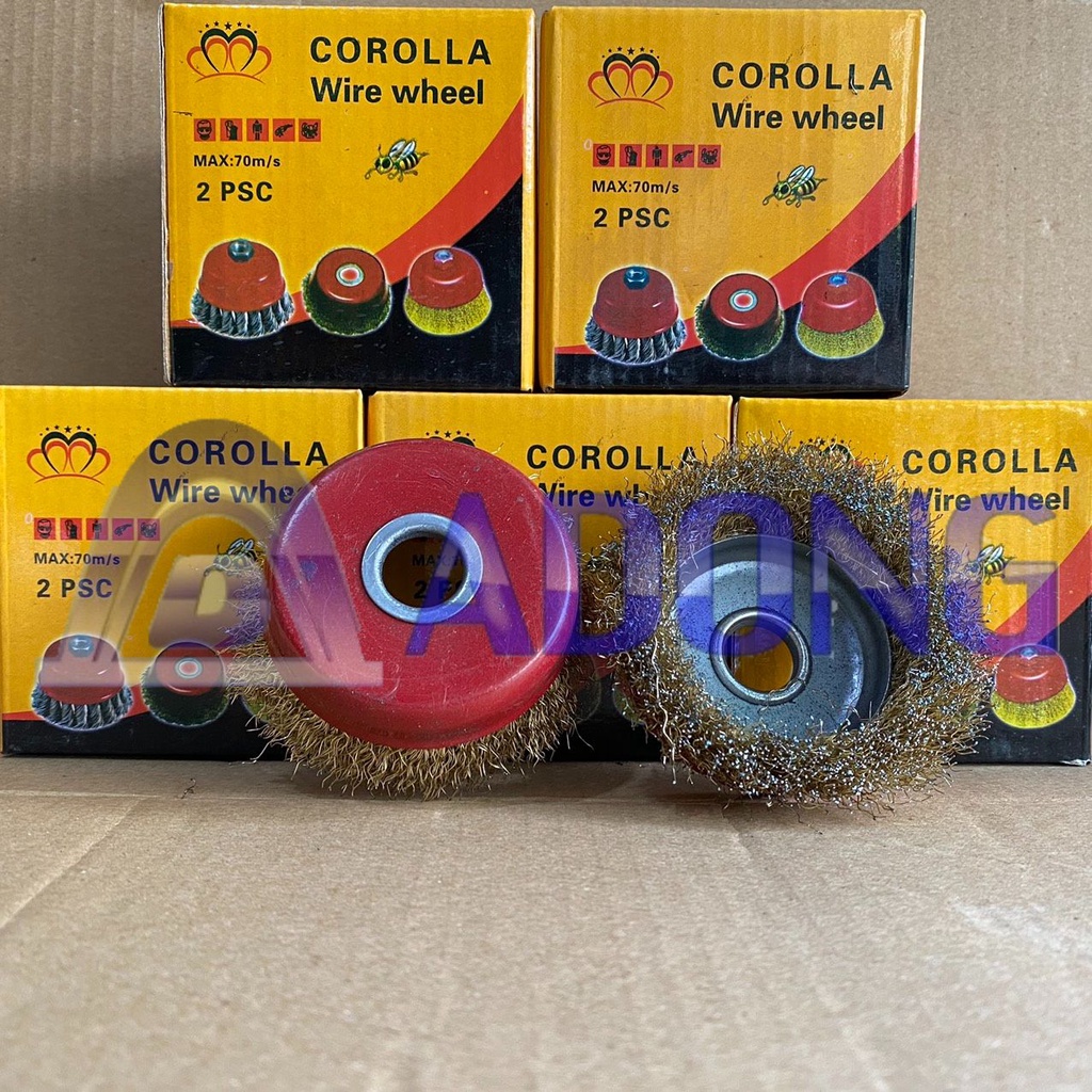 Chổi đánh rỉ/Bát đánh rỉ Corolla loại dày