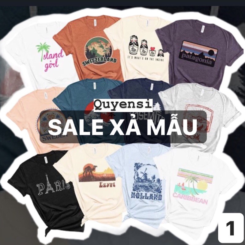 [XẢ HÀNG-1] ÁO THUN MỸ SALE XẢ MẪU (quyensi)