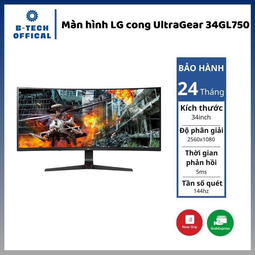 Màn hình LG UltraGear 34GL750 B 34 inch Hàng chính hãng