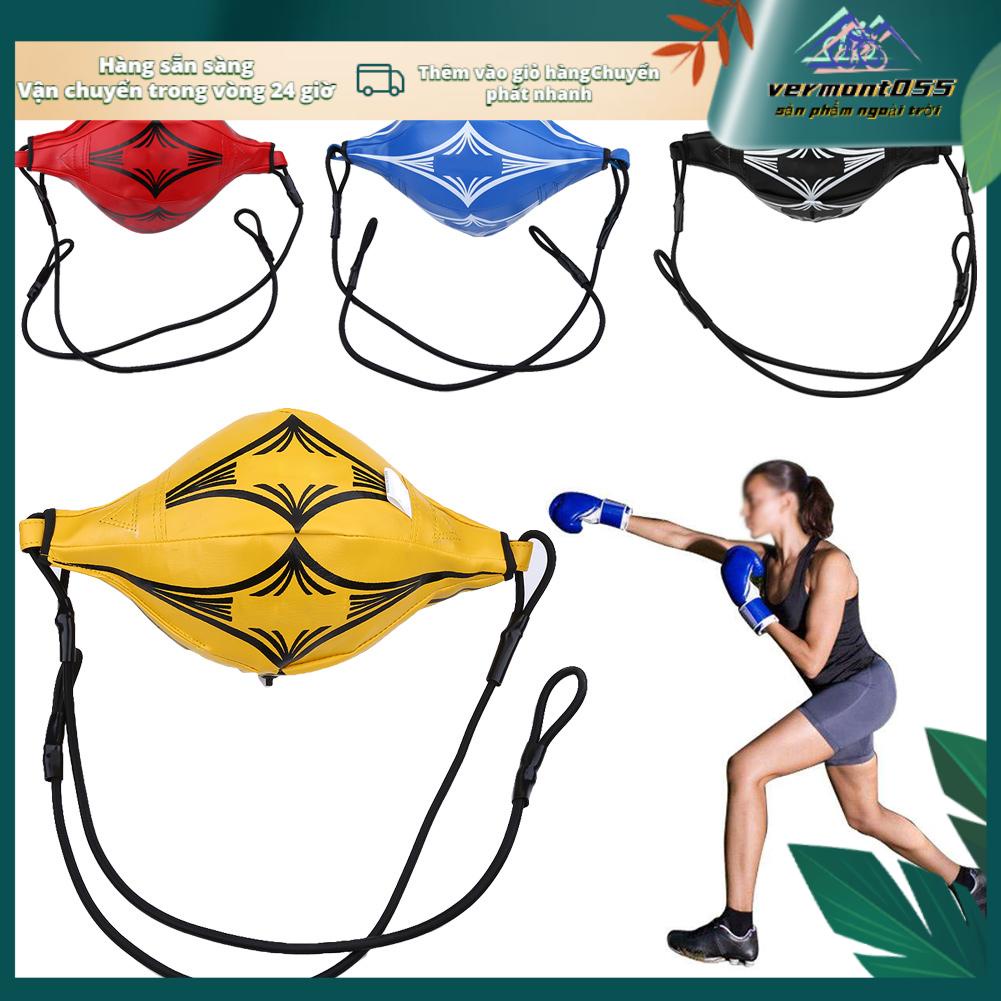 Vermont055 Vermont055 Túi đấm bốc bóng tốc độ bằng da PU siêu bền huấn luyện MMA Double End