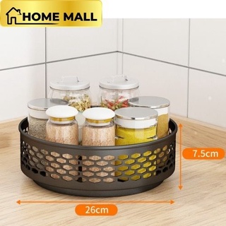 Kệ gia vị thông minh, kệ gia vị xoay 2 tầng, kệ xoay tròn đa năng Home Mall kệ để đồ nhà tắm, kệ xoay 360 nhà bếp