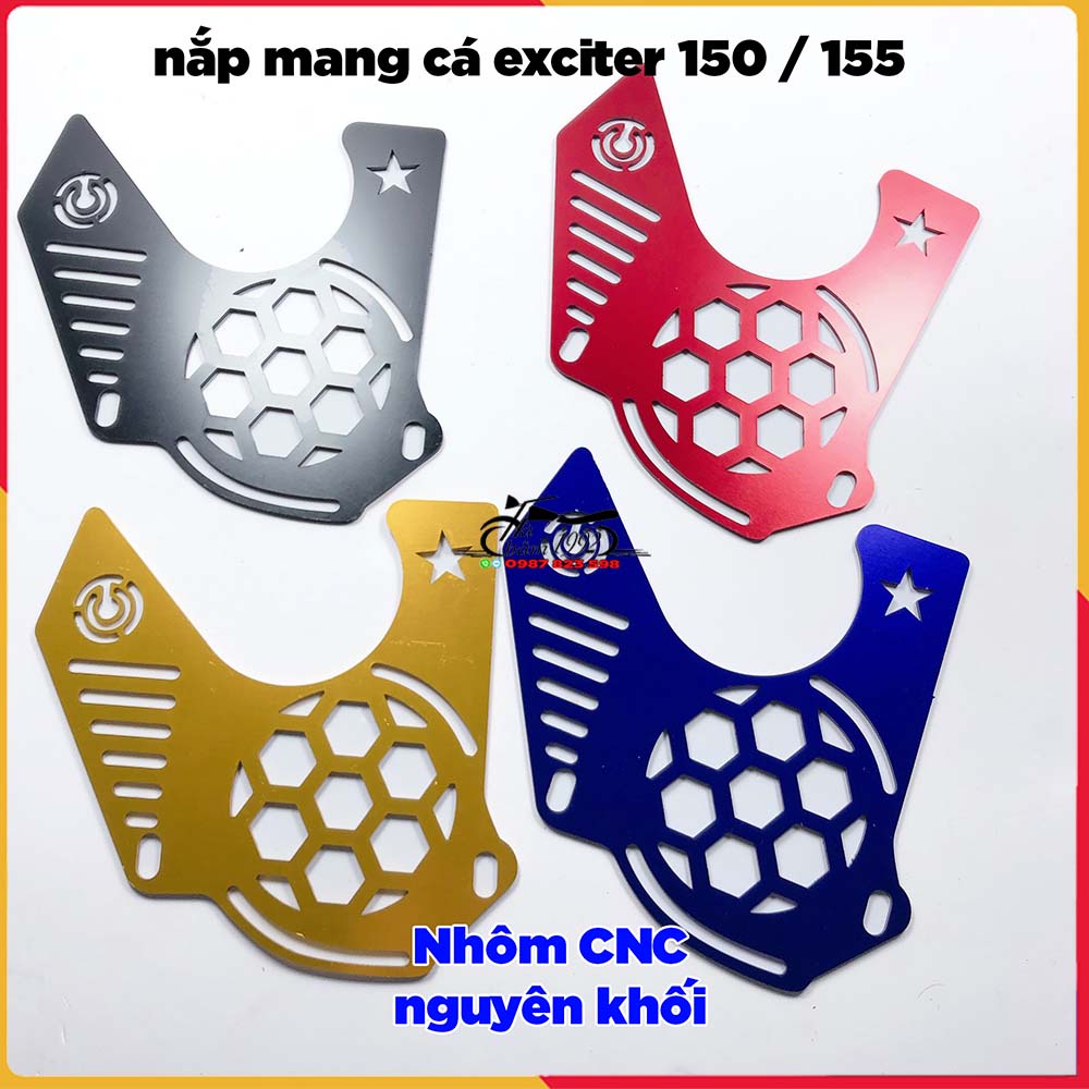 Nắp Mang Cá Exciter 150 , Ex 155 Kiểu RCB Nhôm CNC Nguyên Khối